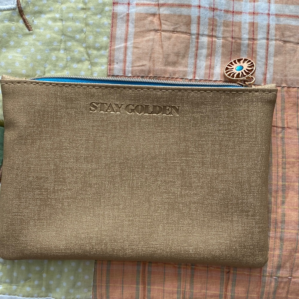“Stay Golden” Cosmetics Bag